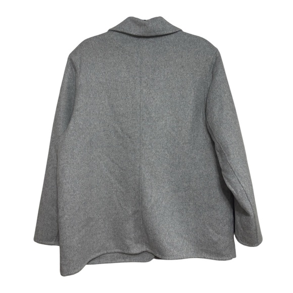 Abercrombie Double Cloth Wool-Blend Blazer Coat in Gray - Size XL - Picture 4 of 8